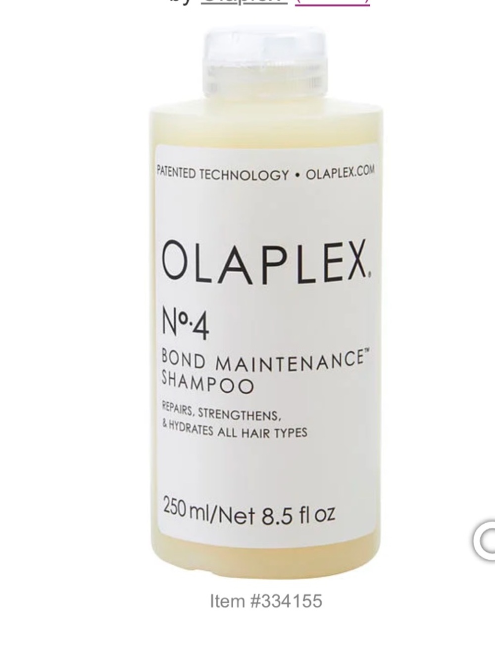 OLAPLEX No.4 Bond Maintenance Shampoo – Off-White Bottle